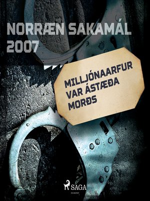 cover image of Milljónaarfur var ástæða morðs